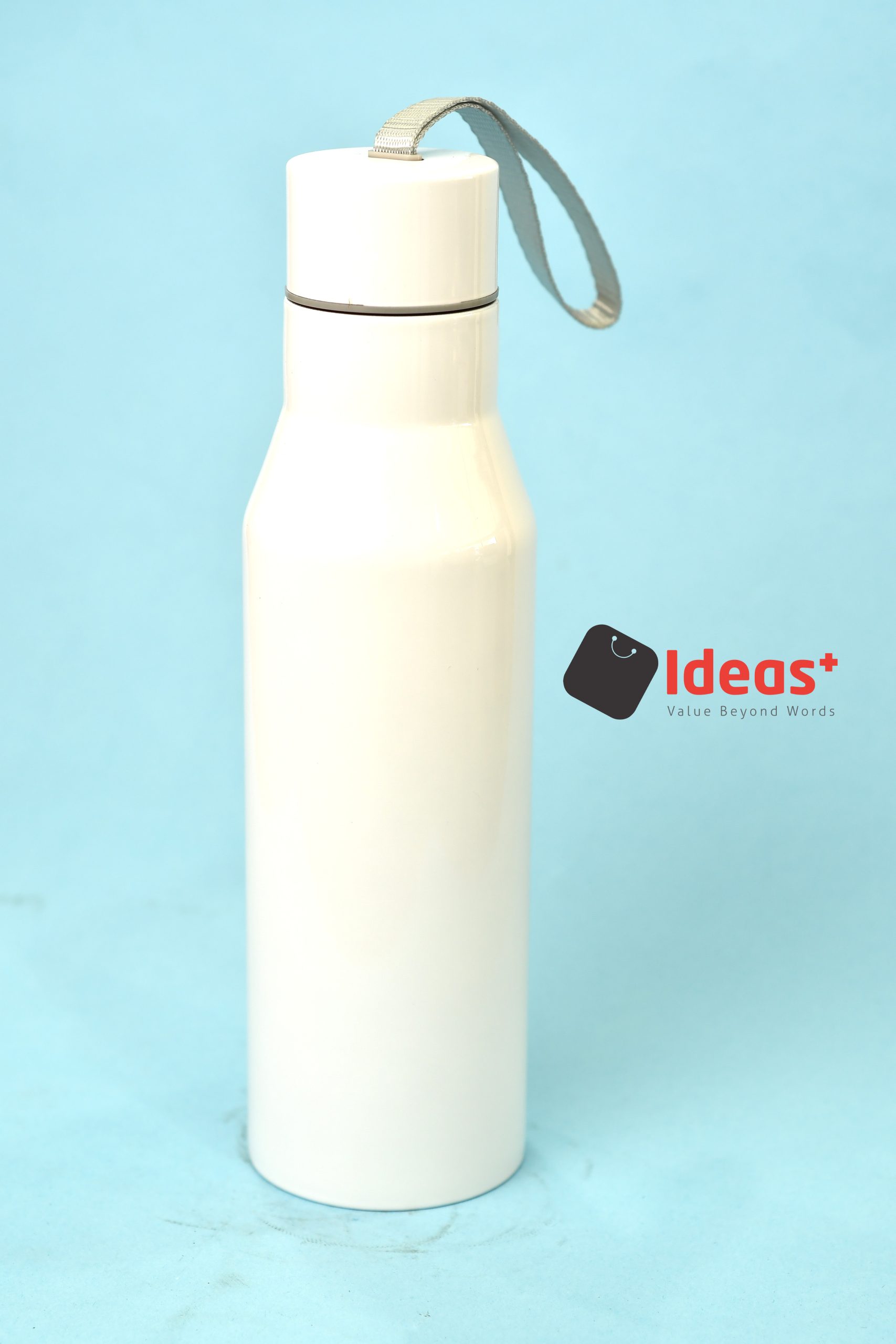 500ml Strap Water Bottles White